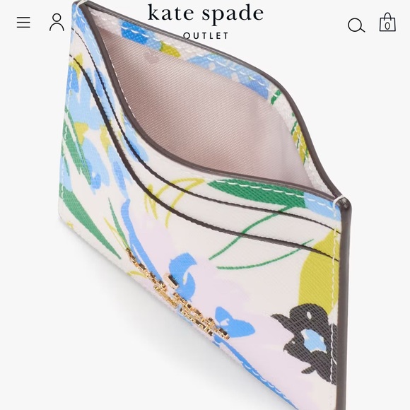 Kate Spade Boxed Madison Floral Small Slim Card Holder NWT - Picture 2 of 3